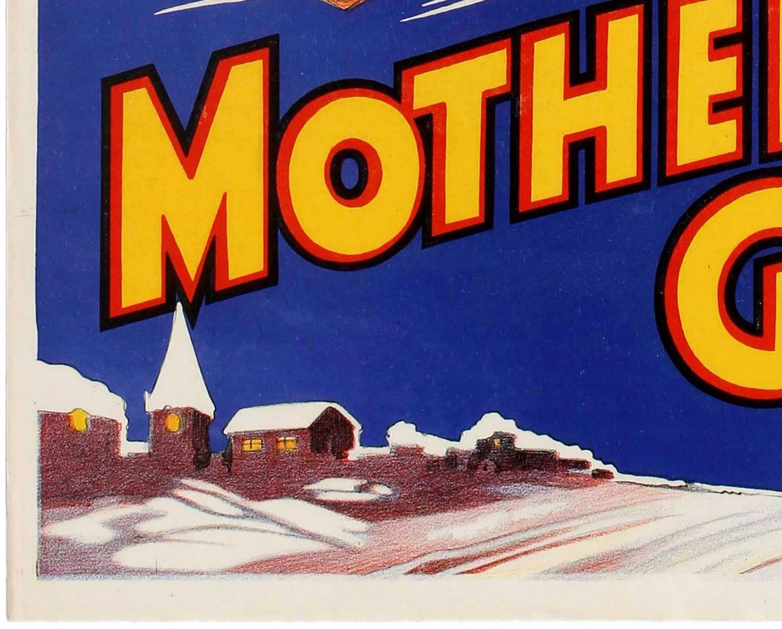 Original Vintage 30s Theatre Advertising Poster Featuring Mother Goose photo buy
