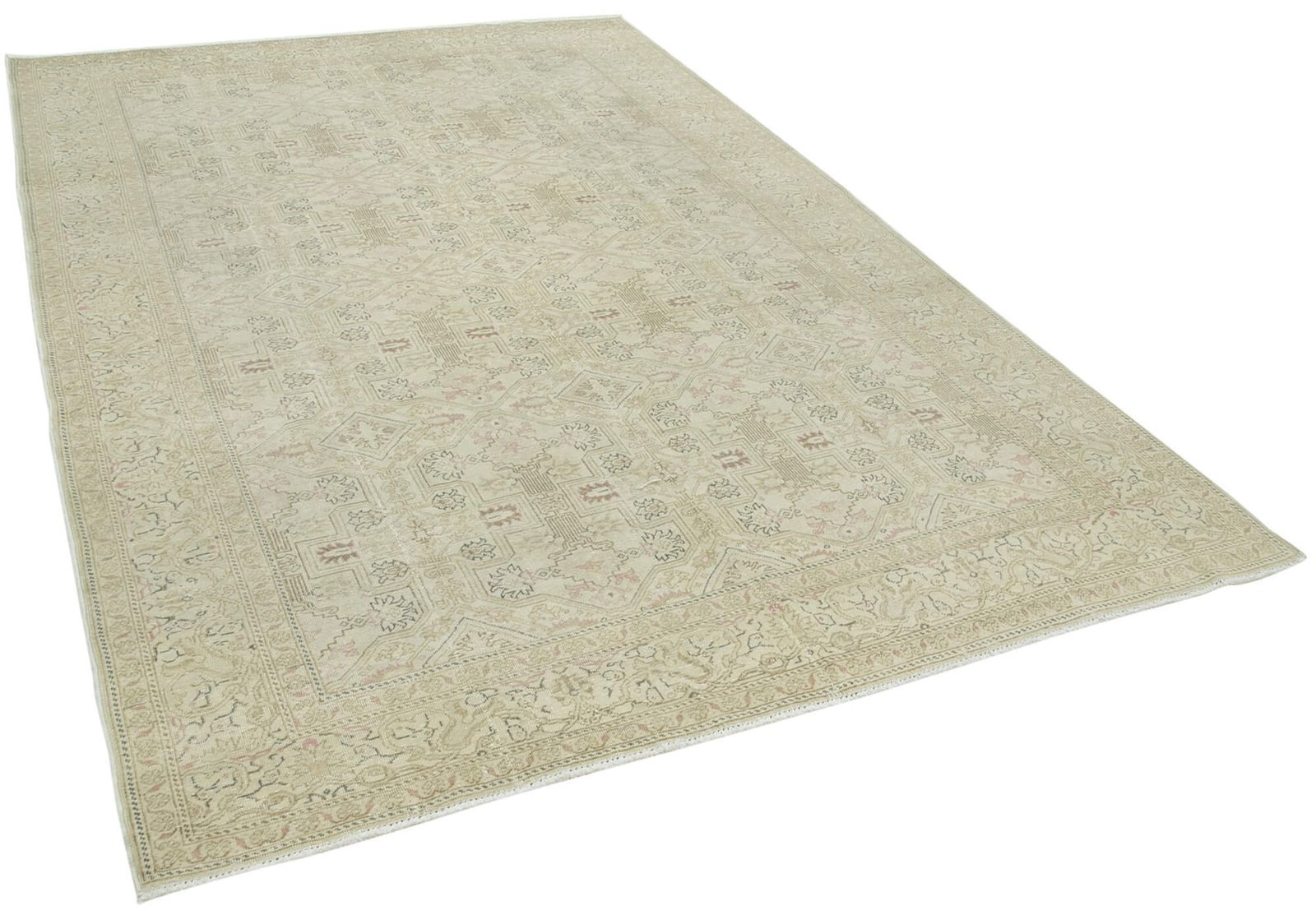 Antique Turkish Distressed One Of A Kind Unique Kayseri Rug photo for sale