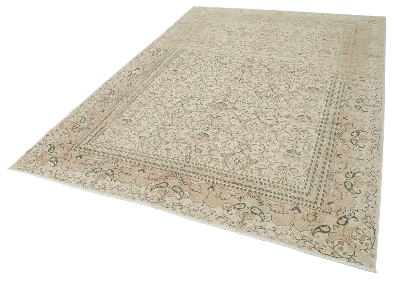 Antique Turkish Distressed One Of A Kind Unique Kayseri Rug photo for sale