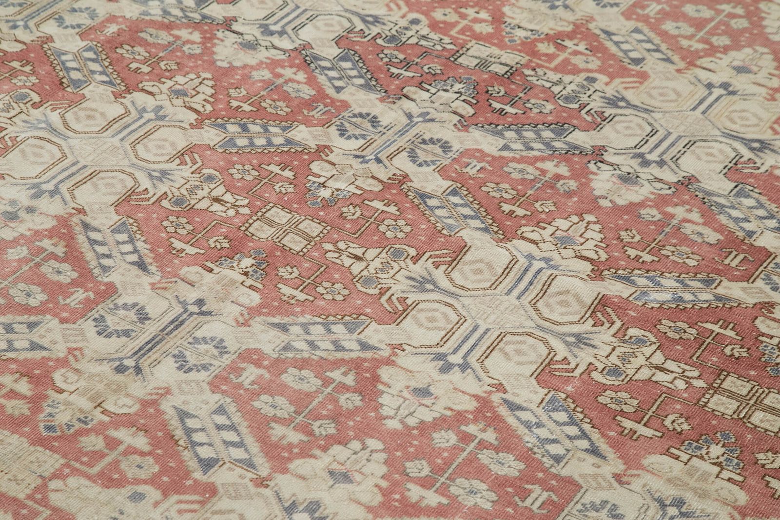 Antique Turkish Distressed One Of A Kind Unique Kayseri Rug photo 2200.0