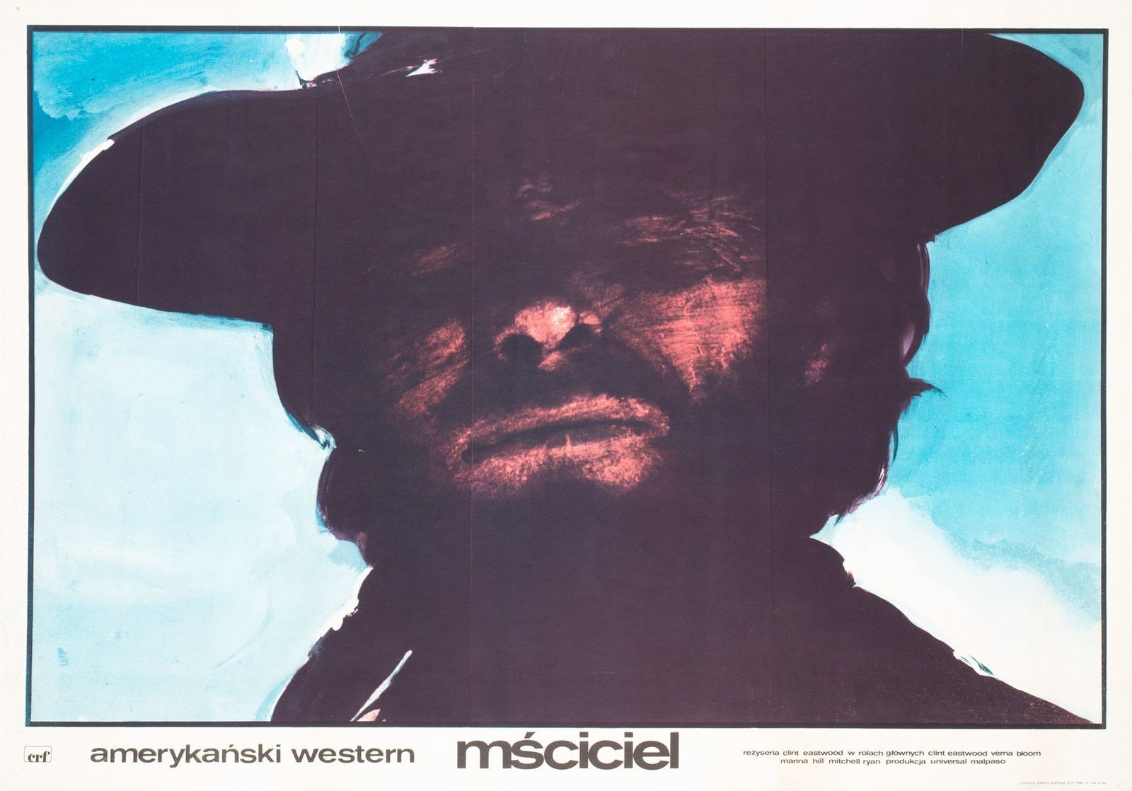 High Plains Drifter 1975 Polish Film Movie Poster, Freudenreich