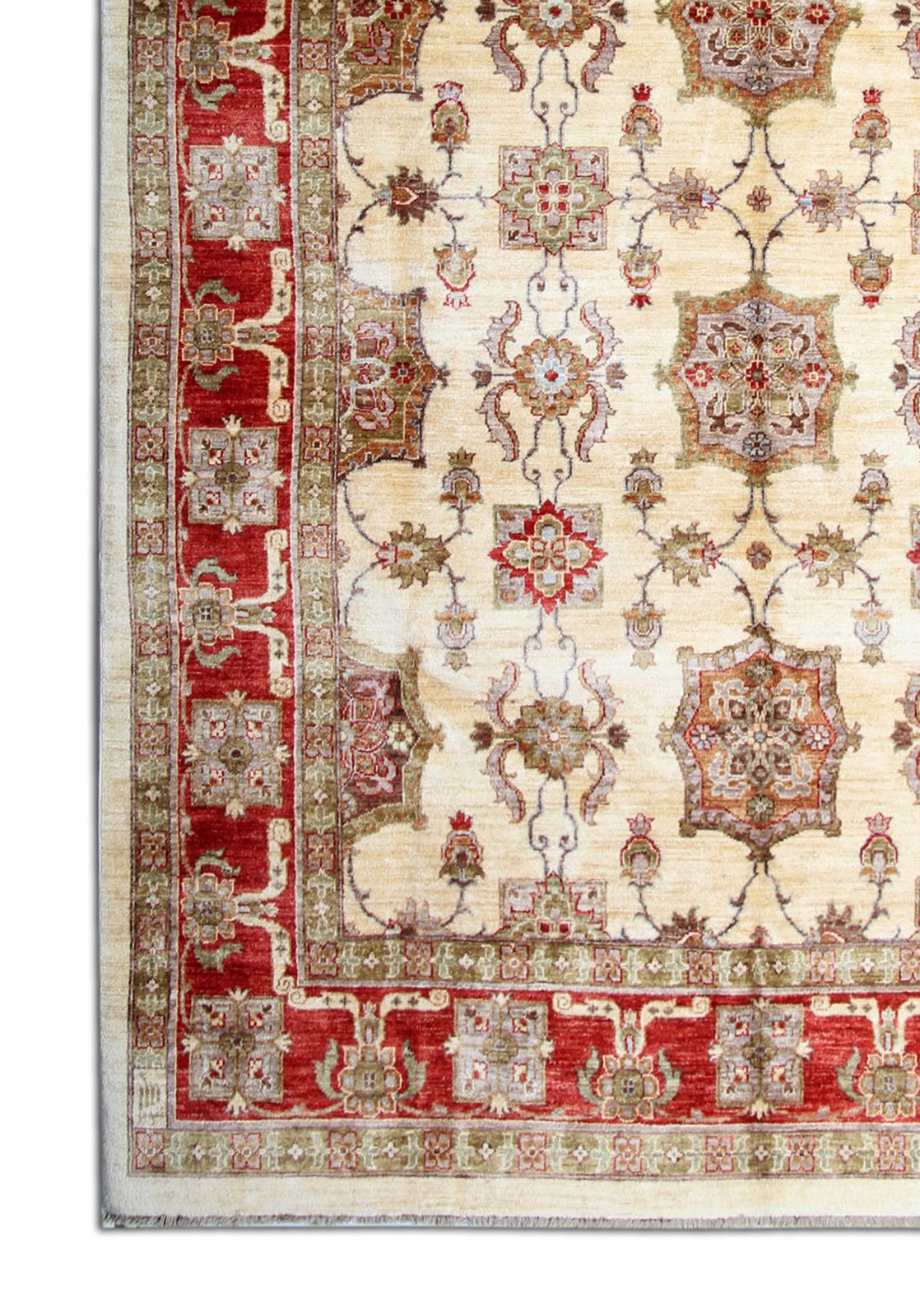 Hand Made Wool Ziegler Sultanabad Rug, Oriental Carpet 200 X 292 Cm photo vinterior