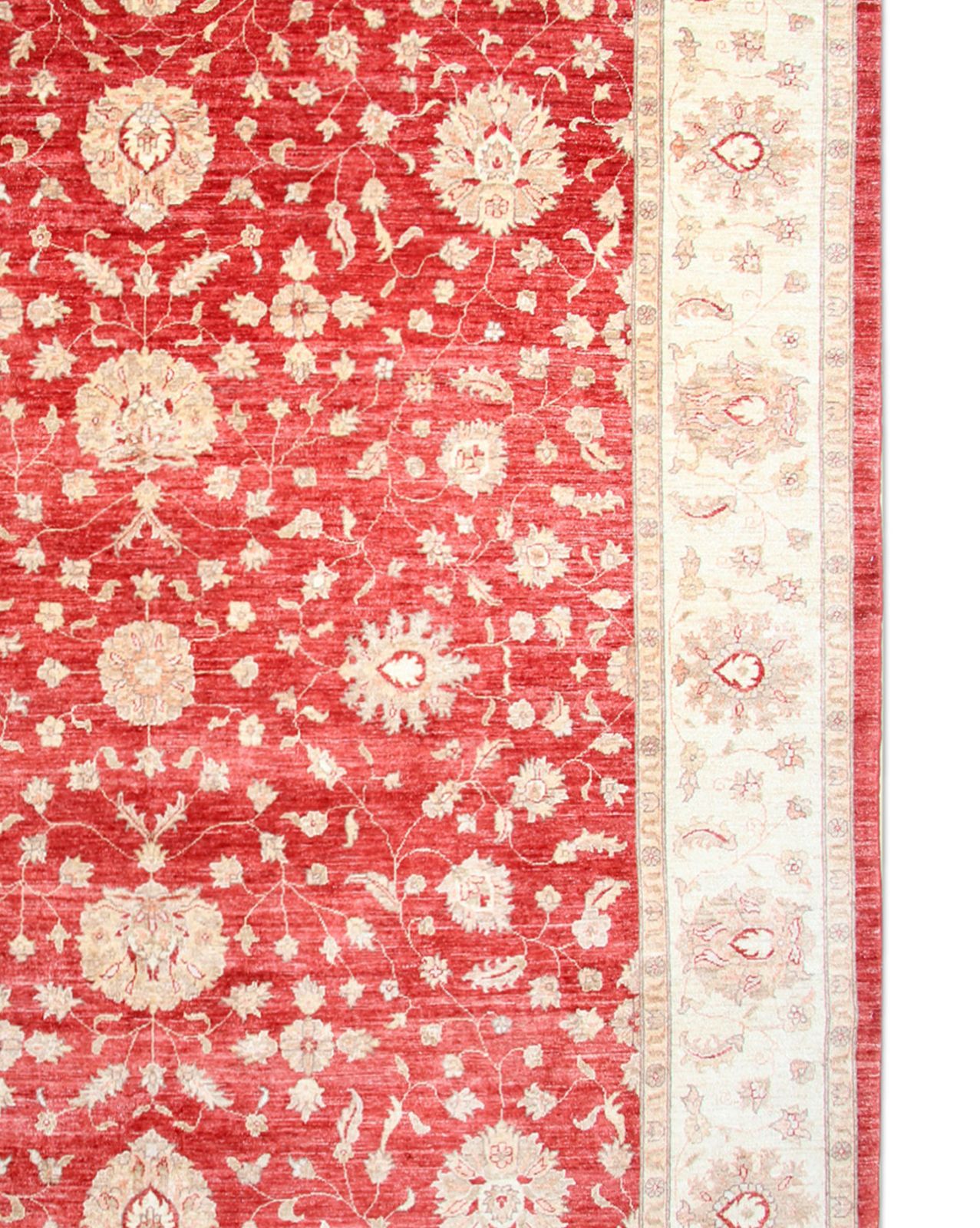 Large Traditional Red Ziegler Sultanabad Rug, Vintage Handmade Wool Oriental Carpet  275x357 Cm photo furniture
