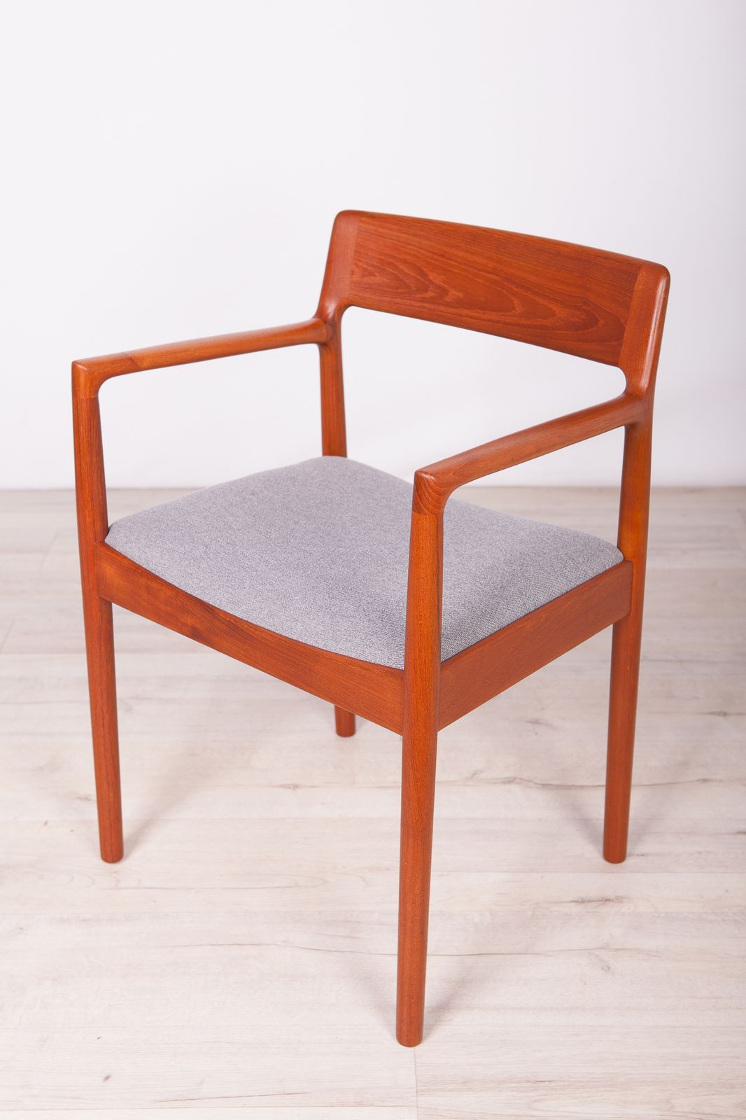 photo for sale Mid Century Teak Dining Chairs By Johannes Nørgaard For Nørgaards Møbelfabrik 1960s, Set Of 8