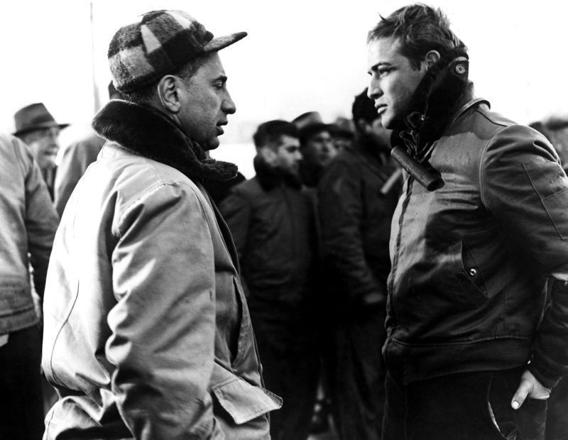 'Brando On Location Filming On The Waterfront' Marlon Brando Silver Gelatin Print Unframed