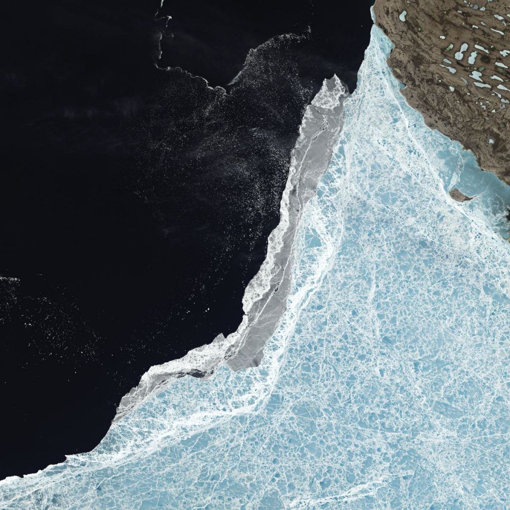 'Amundsen Gulf' Giant Oversize Archival Pigment Print Aerial Seascape