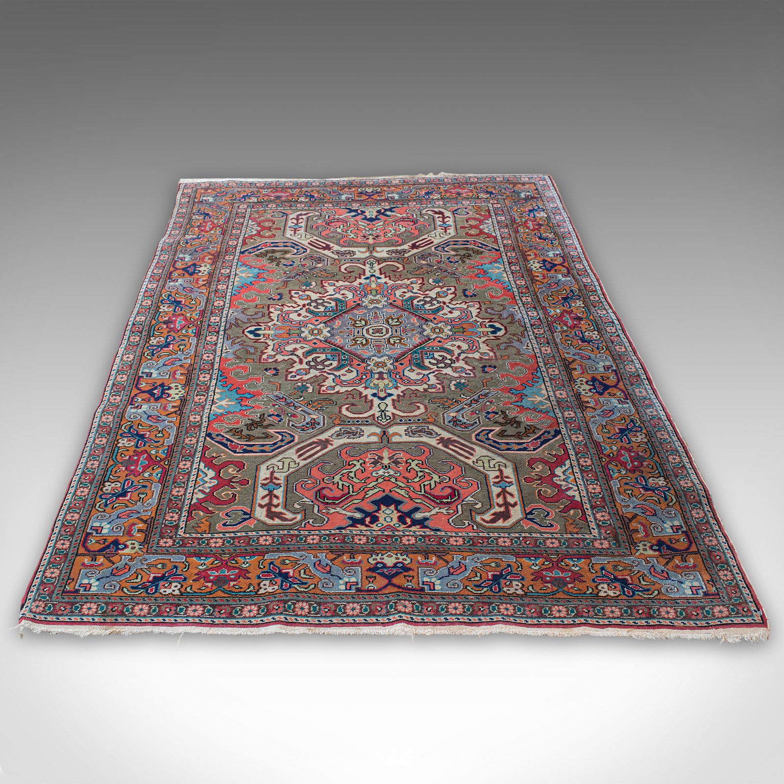 Vintage Erivan Rug, Caucasian, Woven, Hall, Living Room, Carpet, Late 20th C photo furniture