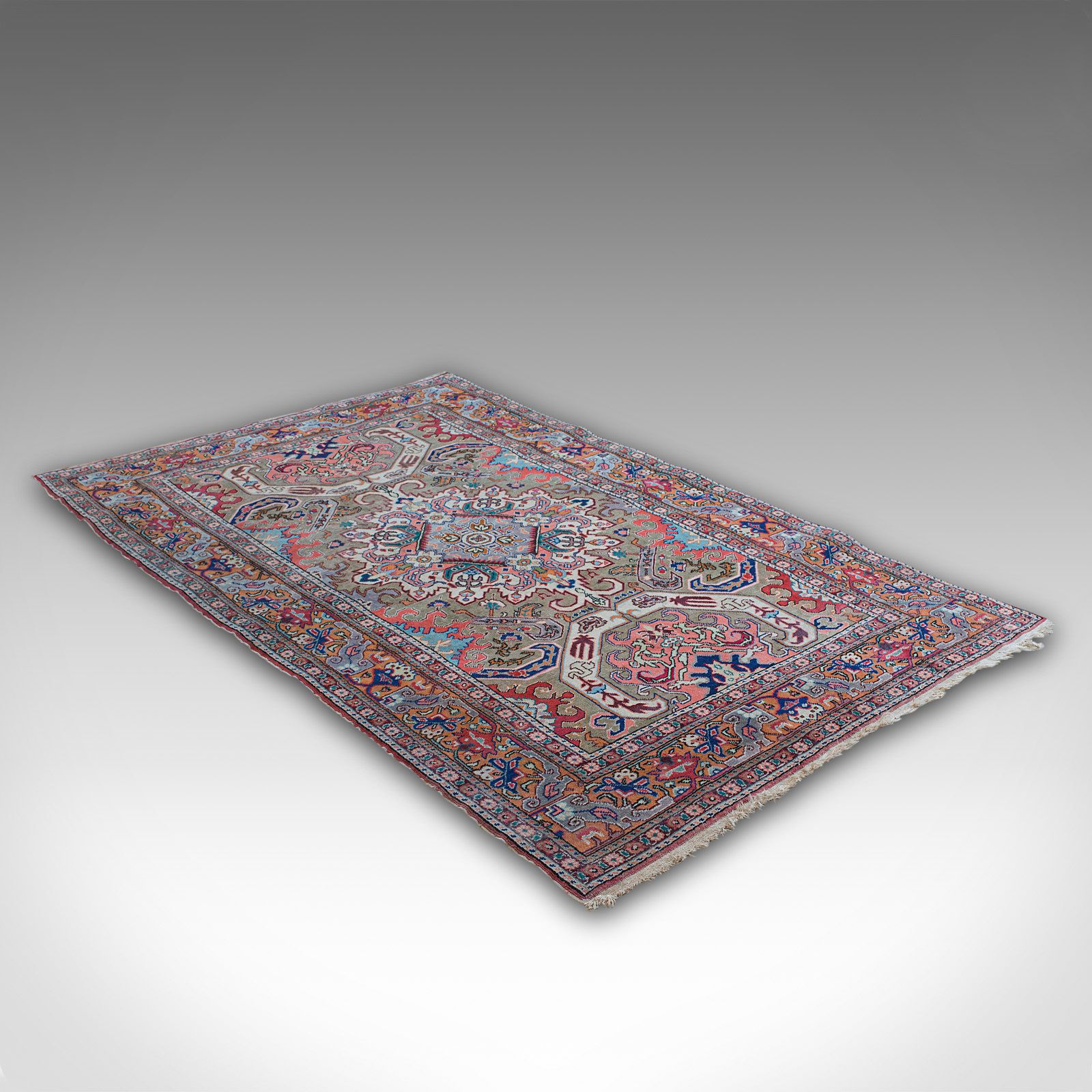 Vintage Erivan Rug, Caucasian, Woven, Hall, Living Room, Carpet, Late 20th C photo Textiles