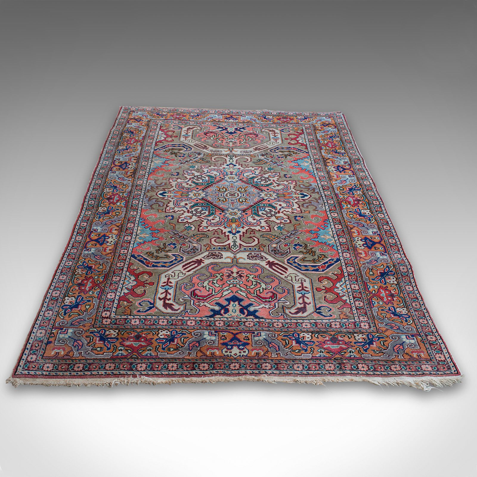 Vintage Erivan Rug, Caucasian, Woven, Hall, Living Room, Carpet, Late 20th C photo vintage