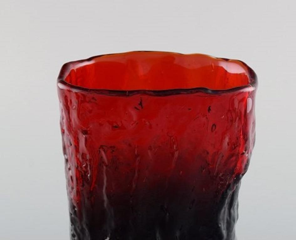Kaj Blomqvist For Kumela, Five Mouth Blown Art Glass Vases, Finnish Design, 1970 photo Home Decor