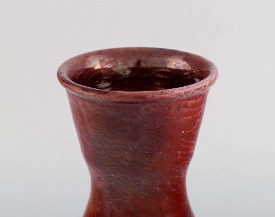 Karl Hansen Reistrup For Kähler, Antique Vase In Glazed Ceramics, 1890s photo Home Decor