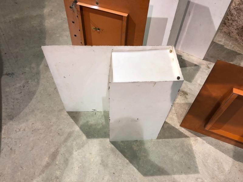 Series Of 10 1950/60 Wall Lights In White Lacquered Metal. photo vintage