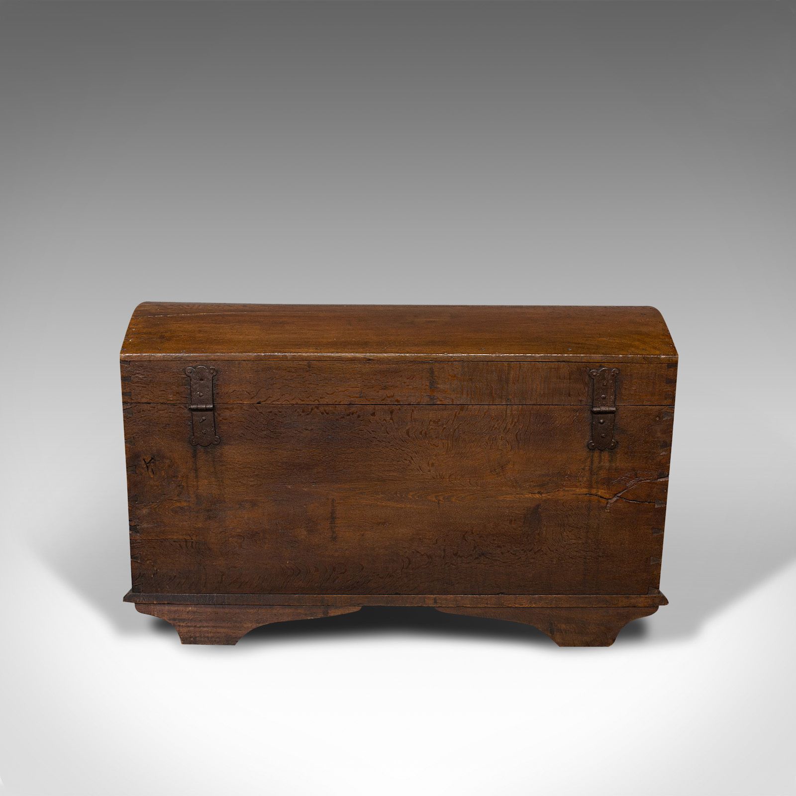 Large Antique Shipping Chest, English, Oak, Carriage Trunk, Georgian, Circa 1800 photo Furniture