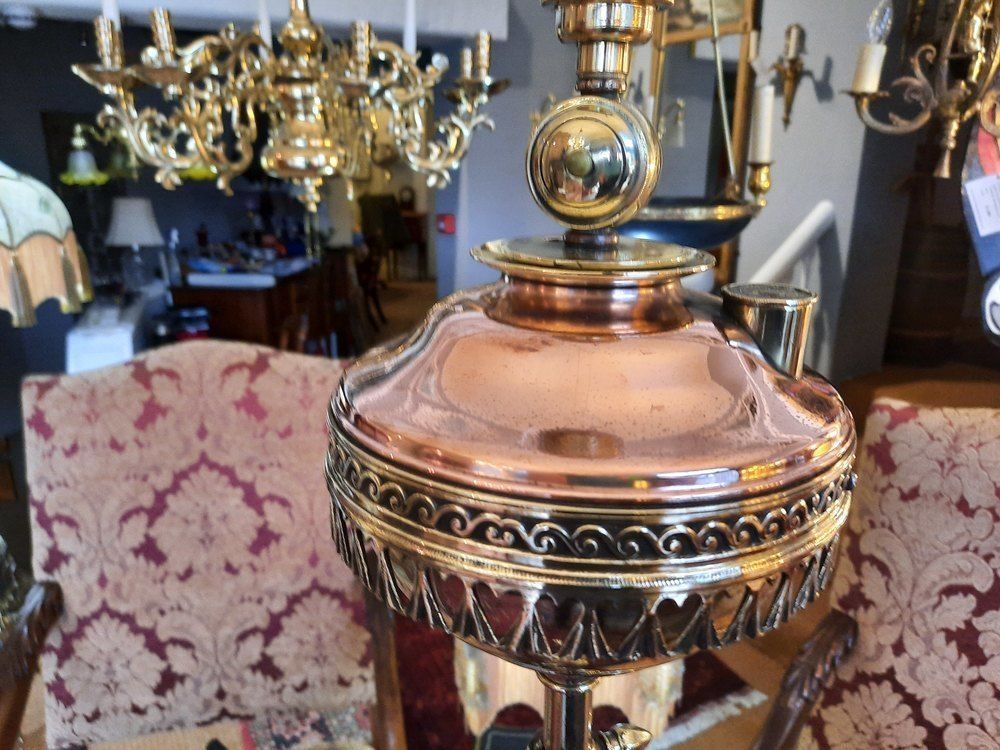 Late Victorian Brass & Copper Brass Standard Lamp photo furniture