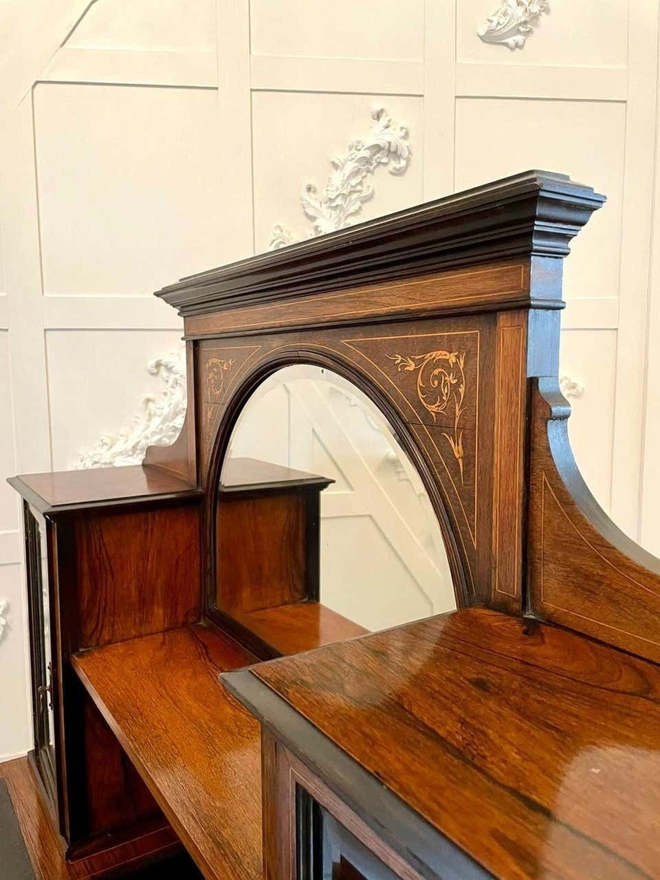 Antique 19th Century Victorian Inlaid Marquetry Writing Desk photo furniture