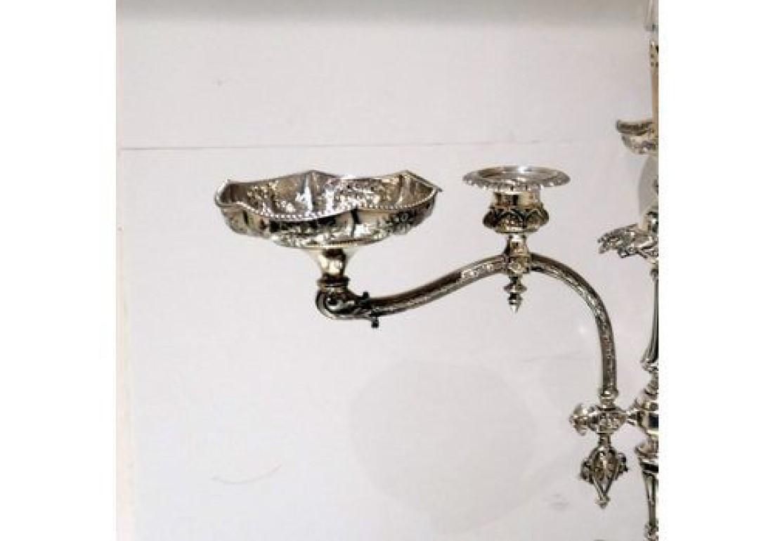19th Century Antique Victorian Sterling Silver Large Centrepiece Sheffield 1875 John Frederick Fenton & Frank Fenton photo vinterior