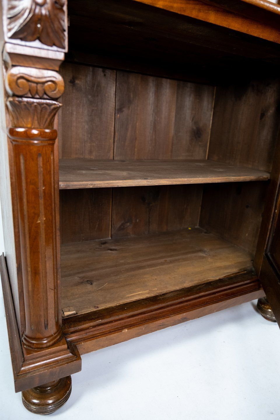 Glass Cabinet Of Light Walnut, In Great Antique Condition From The 1880s. photo buy