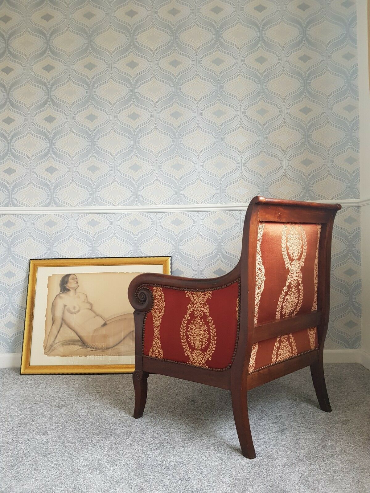 A Superb Antique Empire Regency French Armchair Country House photo 695.0