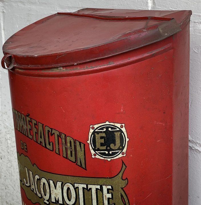 1920s Belgian Coffee Sales Tin photo vintage