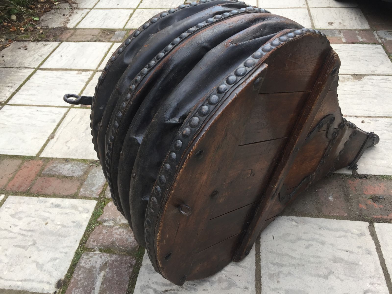 Magnificent Set Of 19th Century Blacksmiths Bellows photo furniture