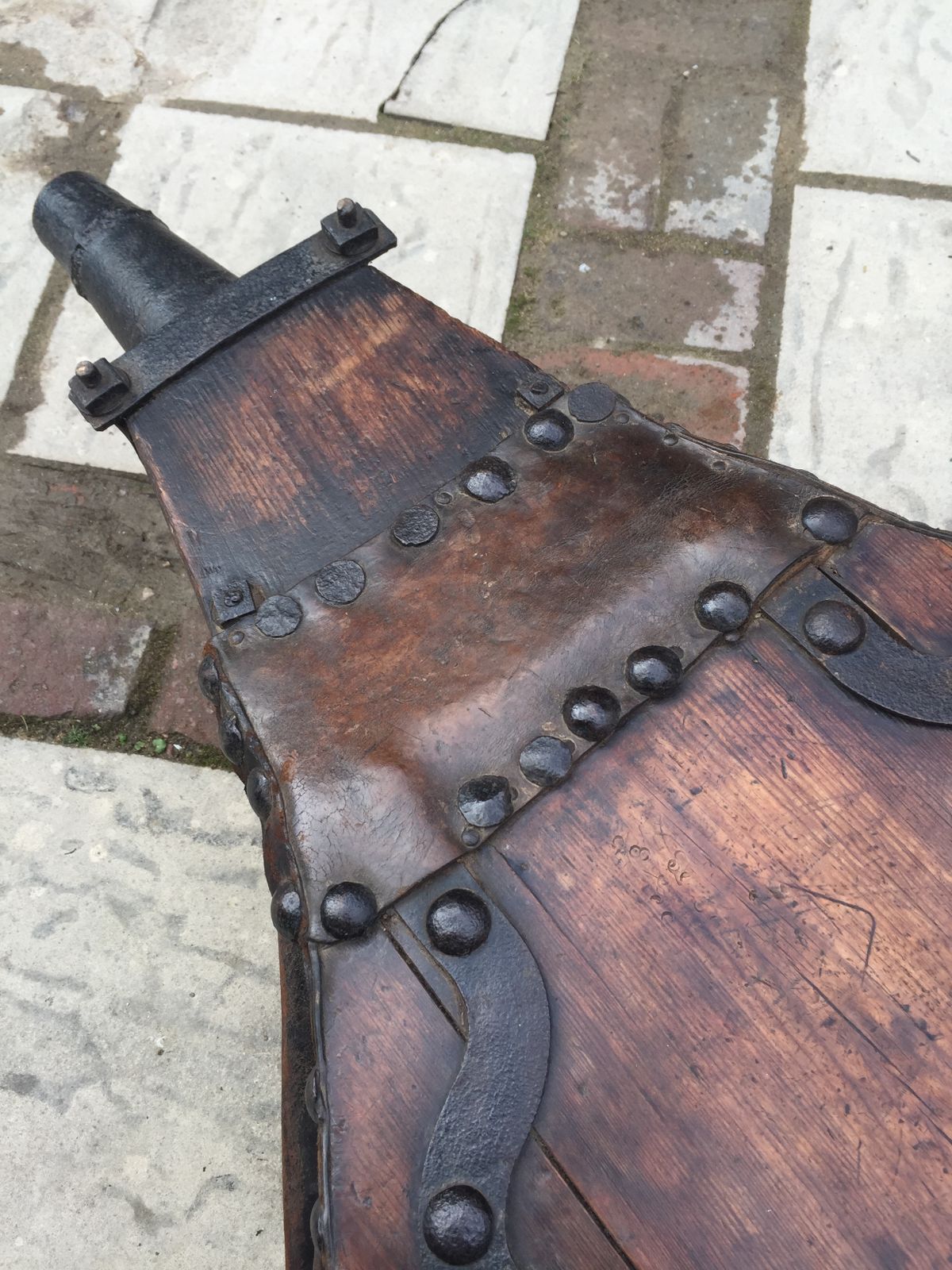 Magnificent Set Of 19th Century Blacksmiths Bellows photo vintage