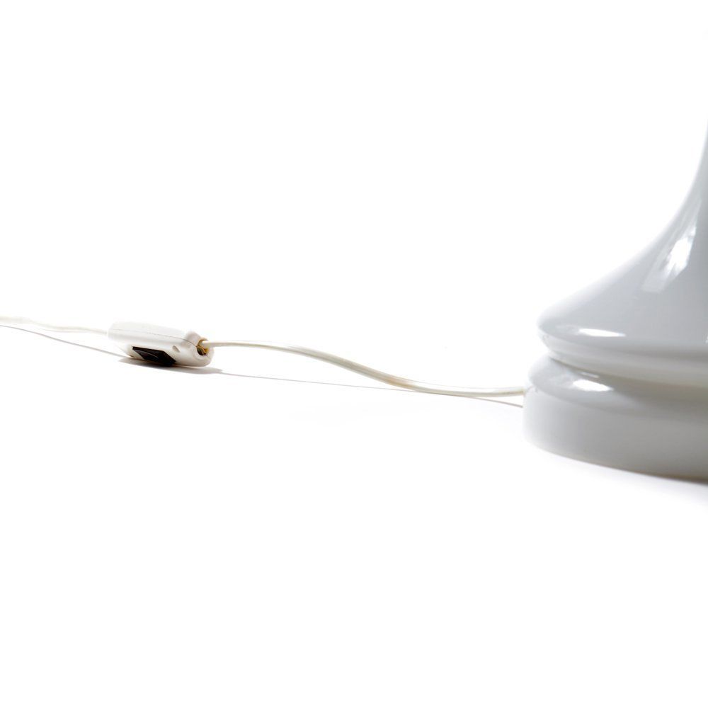 Bishop Table Lamp In White Opaline Glass By Ivan Jakes For Sklarny Rapotin 1960s, 4 Available photo vinterior