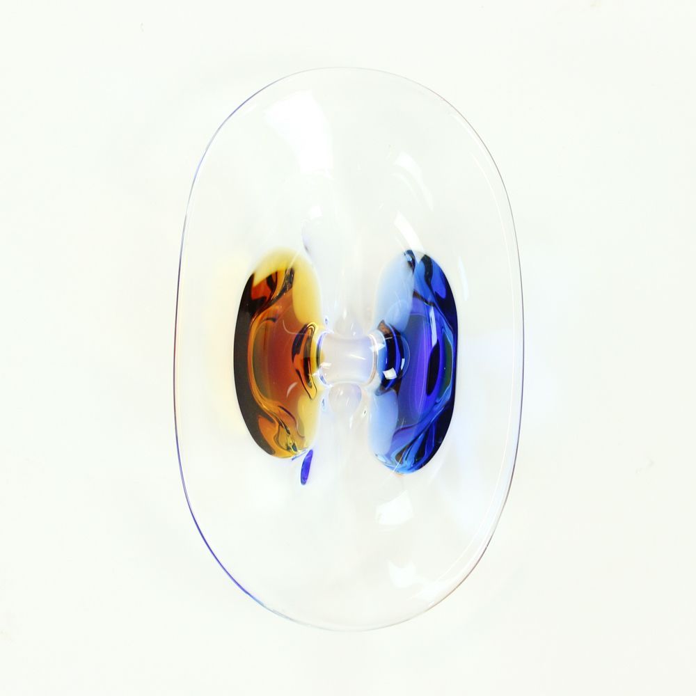 Art Glass Bowl By Frantisek Zemek For Sklarna Mstisov, 1960s photo furniture