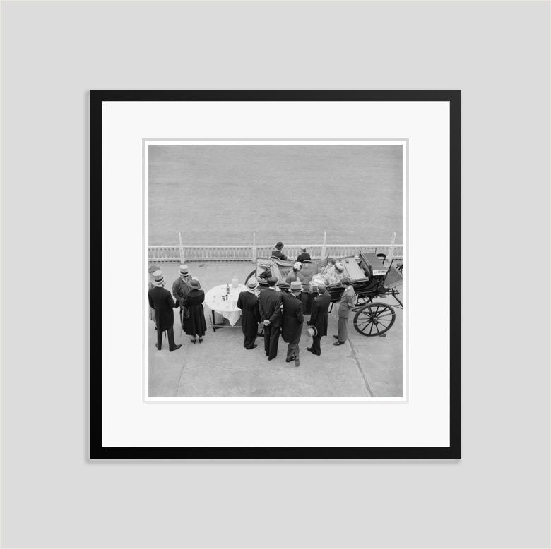 Slim Aarons 'High Society Cricket' 1955 Silver Gelatin Print Framed In Black