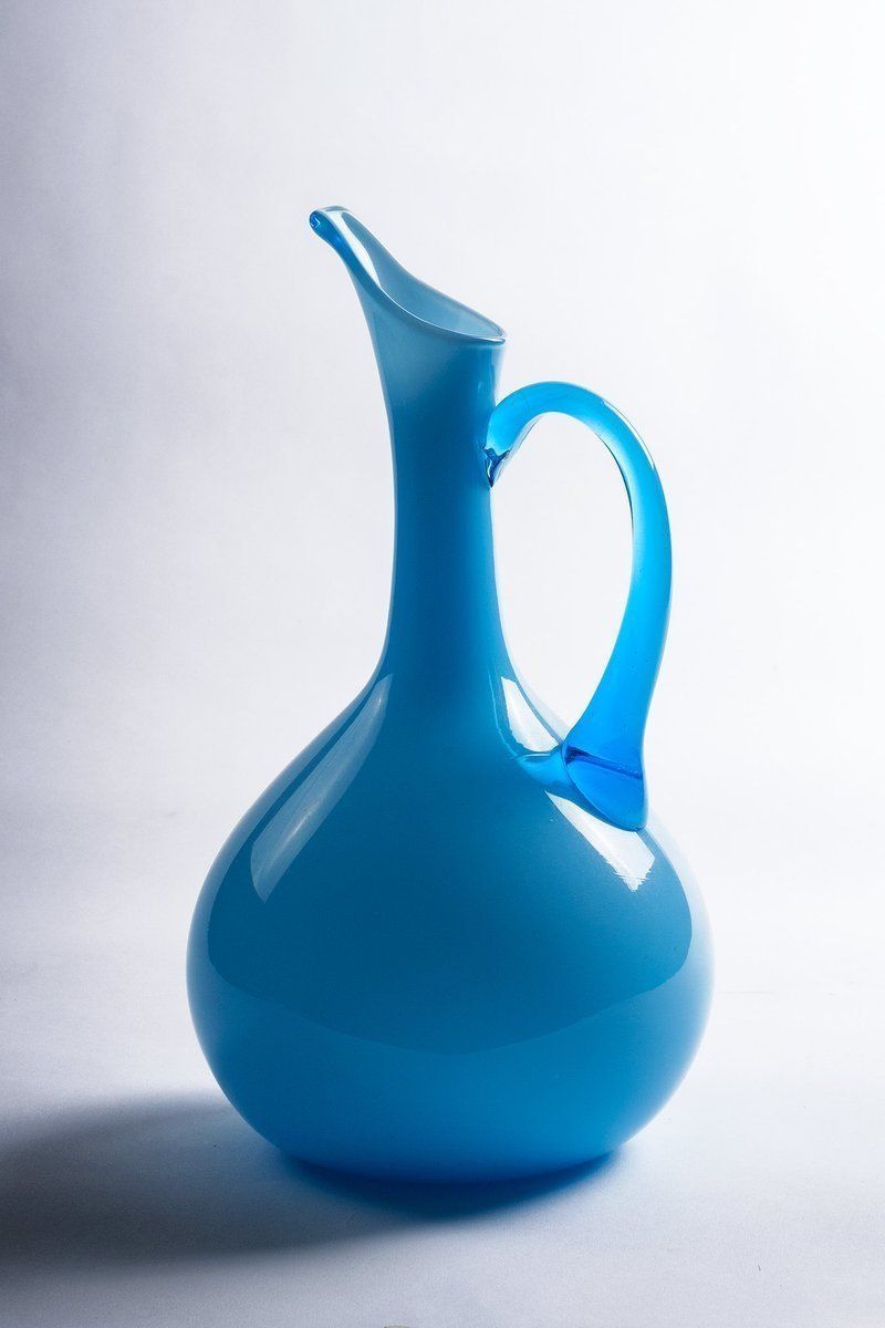 Incamiciato Venini Murano Glass Vase With Handle photo furniture