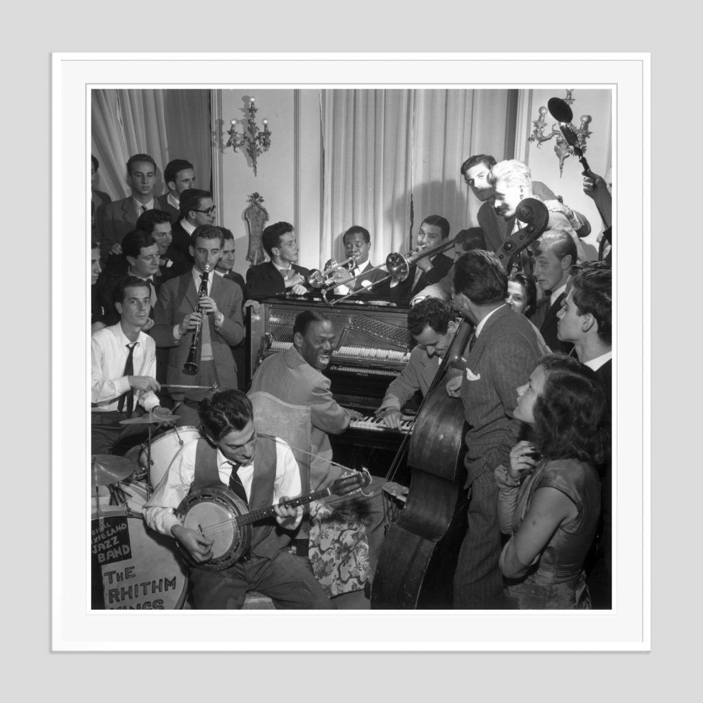 Slim Aarons 'Dixieland' 1948 White Frame Silver Gelatine Resin Print