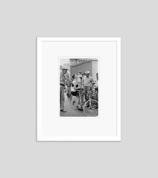 'British Rider On Tour' 1955 Silver Gelatin Print Framed In White