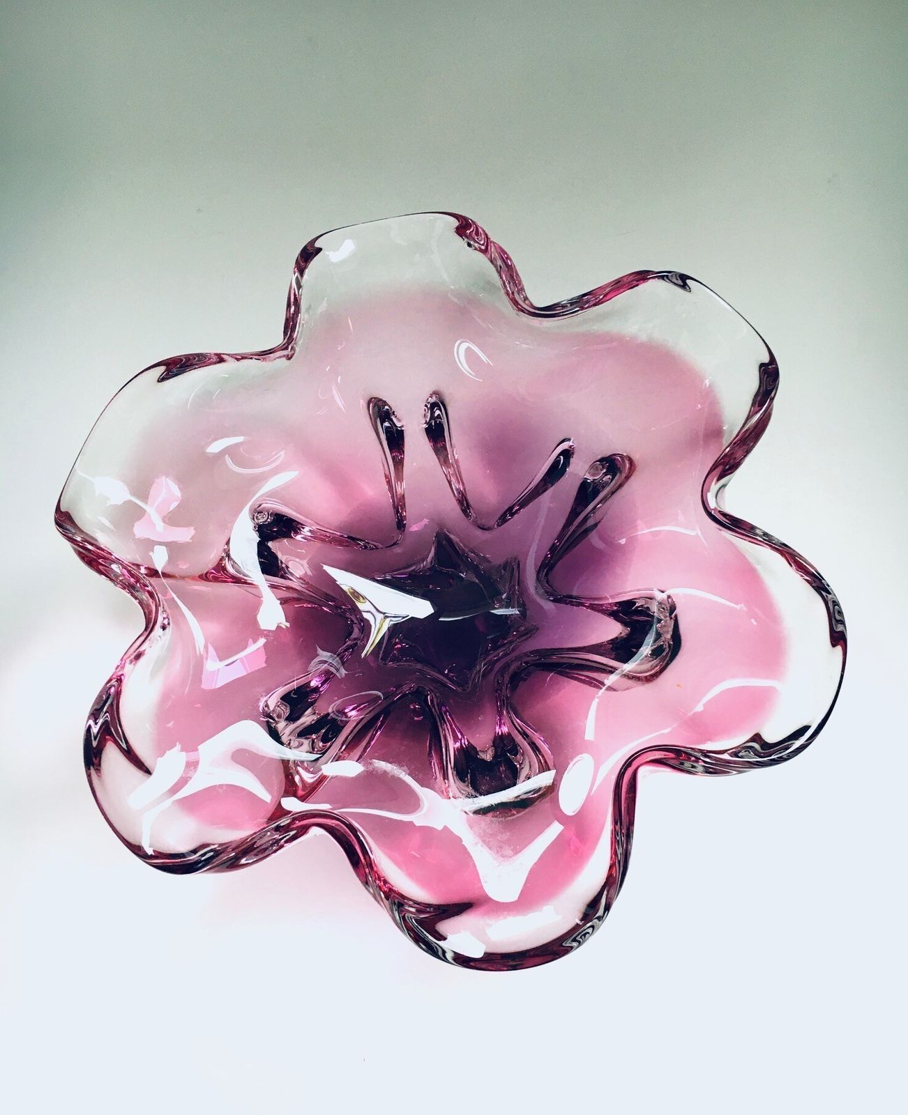 Bohemia Art Glass Bowl By Jozef Hospodka For Chribska Glassworks, Czechoslovakia 1960s photo 260.4