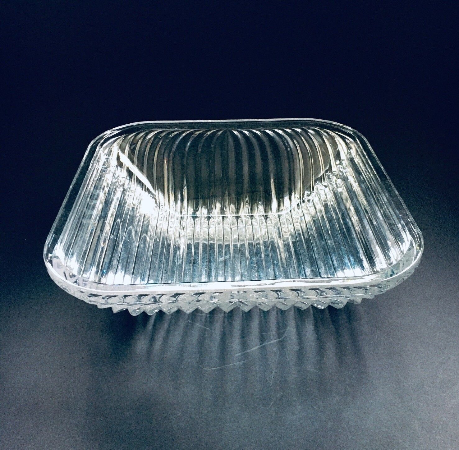 Mid Century Modern Design Xl Kristallen Kunstglazen Schaal, Bohemia Tsjecho Slowakije, Ca. Jaren 1960 photo 318.68