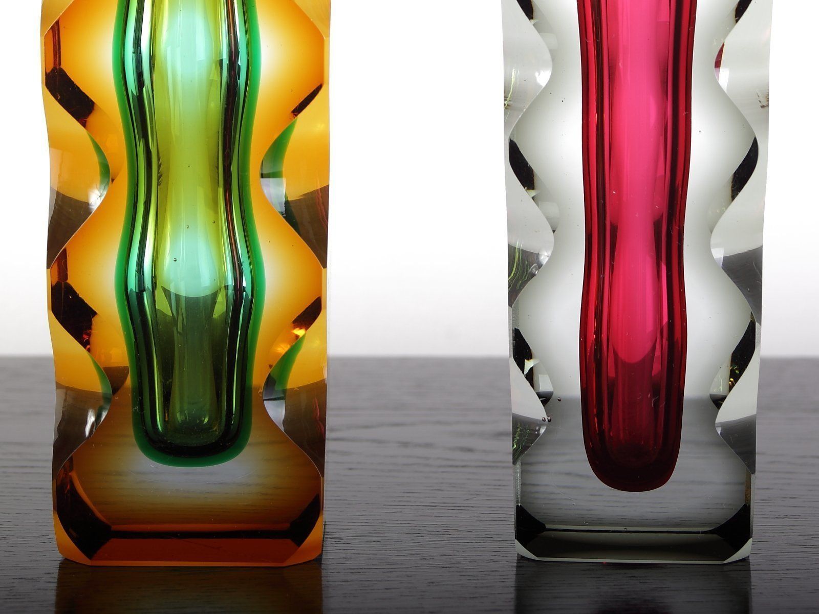 Mid Century Czech Bohemian Glass Exbor Vase By Oldrich Lipsky For Novy Bor photo furniture