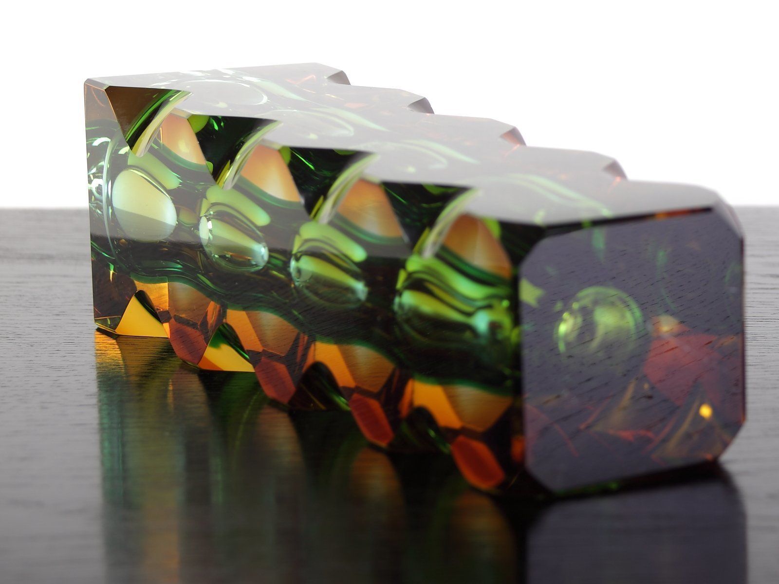 photo furniture Mid Century Czech Bohemian Glass Exbor Vase By Oldrich Lipsky For Novy Bor