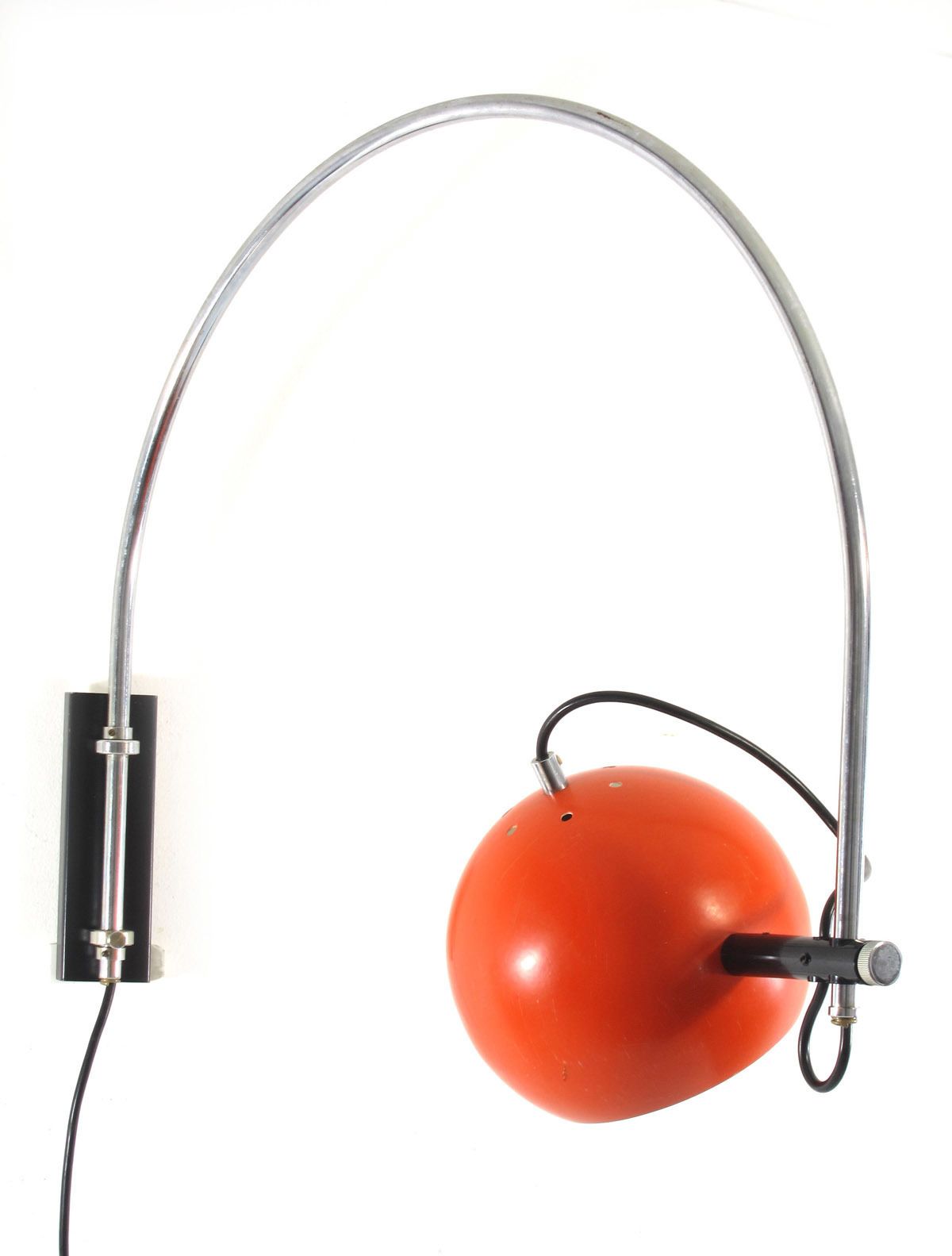 Oranje Gepo Jaren 1960 Verstelbare Wandlamp photo Verlichting
