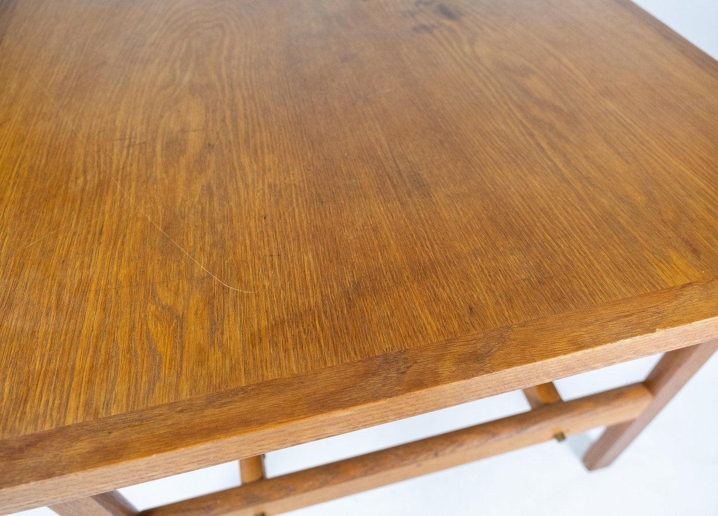 Coffee Table In Soap Treated Oak Designed By Hans J. Wegner From The 1960s. photo vinterior