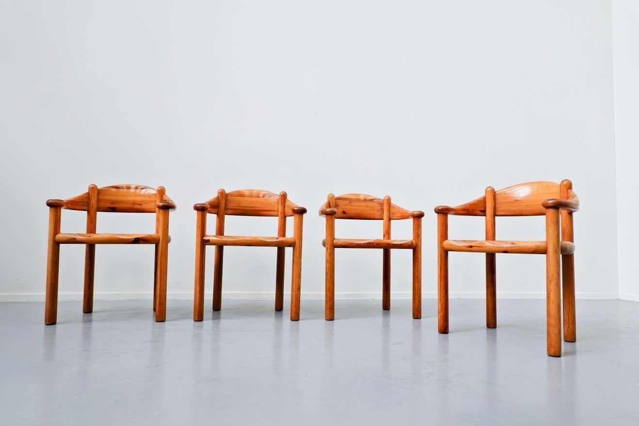 Set Of 4 Pitchpin Armchairs By By Rainer Daumiller, 1970s photo Furniture