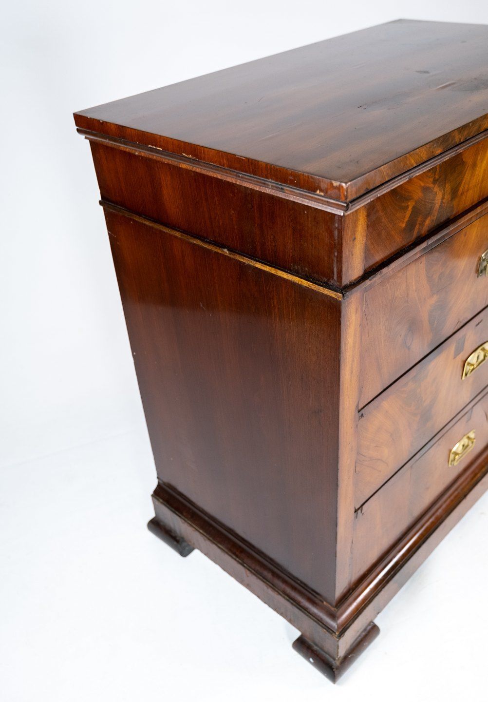 Late Empire Chest Of Drawers Of Mahogany  From The 1840s. photo for sale