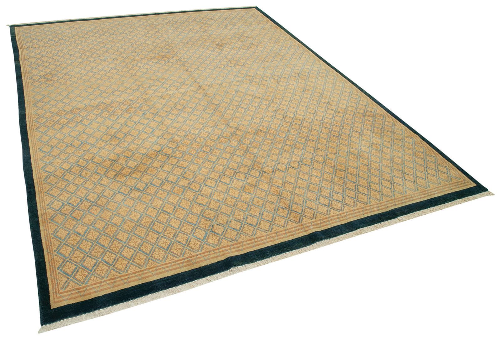 Antique Decorative Yellow Oushak Rug photo furniture