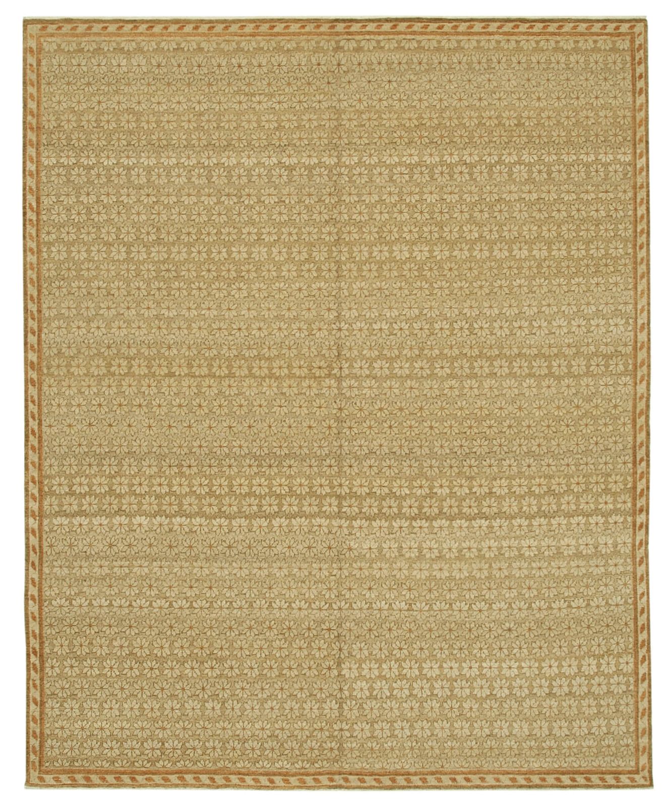 Antique Decorative Beige Oushak Rug