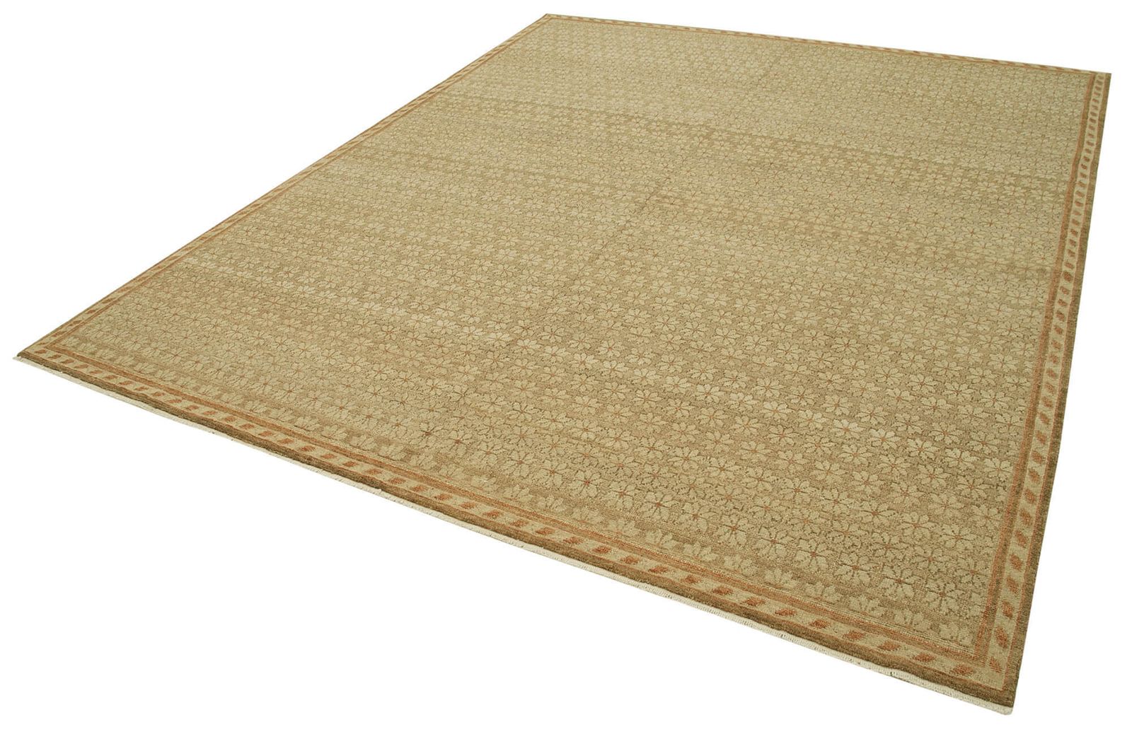 Antique Decorative Beige Oushak Rug photo for sale