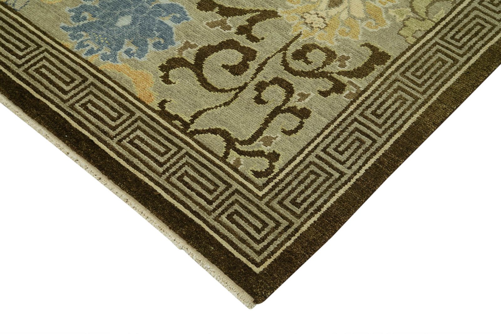 Antique Decorative Brown Oushak Rug photo Textiles