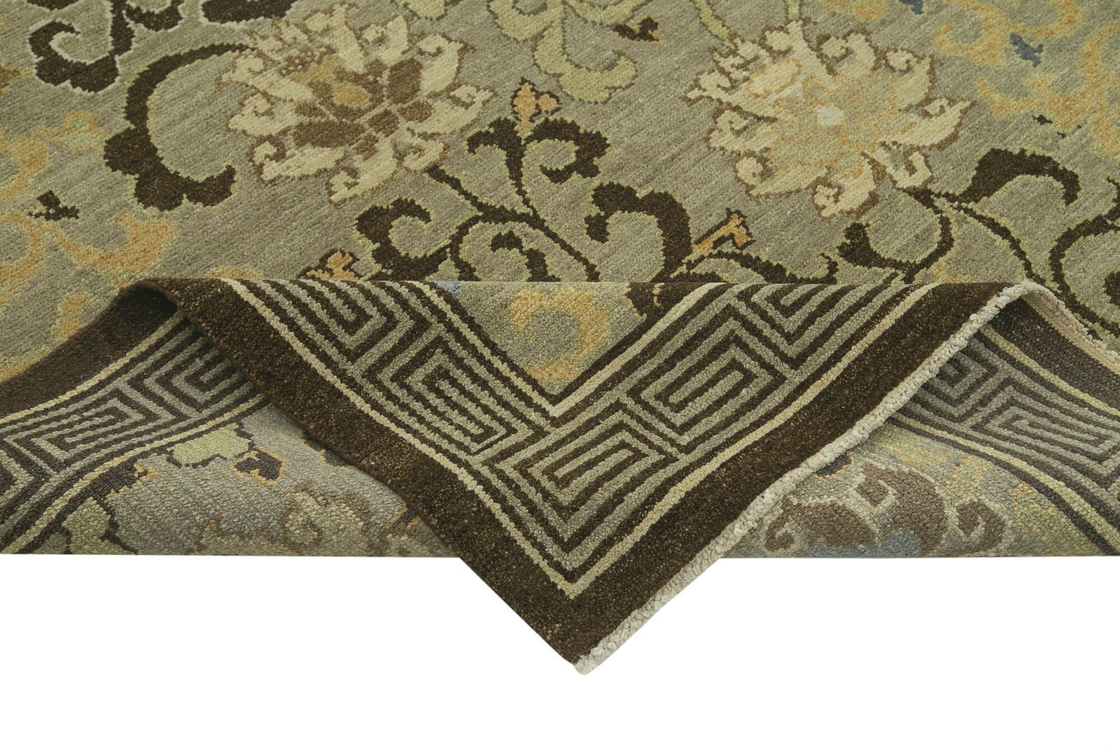 Antique Decorative Brown Oushak Rug photo vinterior