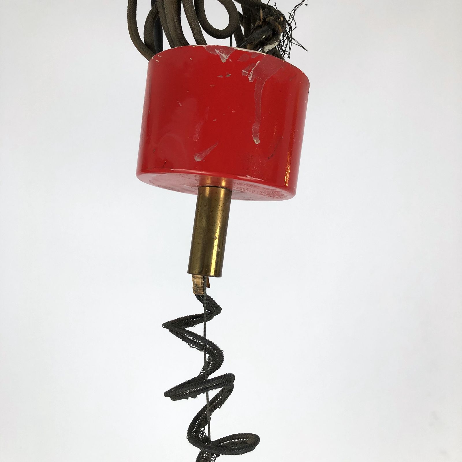 Lighting Stilux Milano, Italian Labeled Chandelier From 50s photo