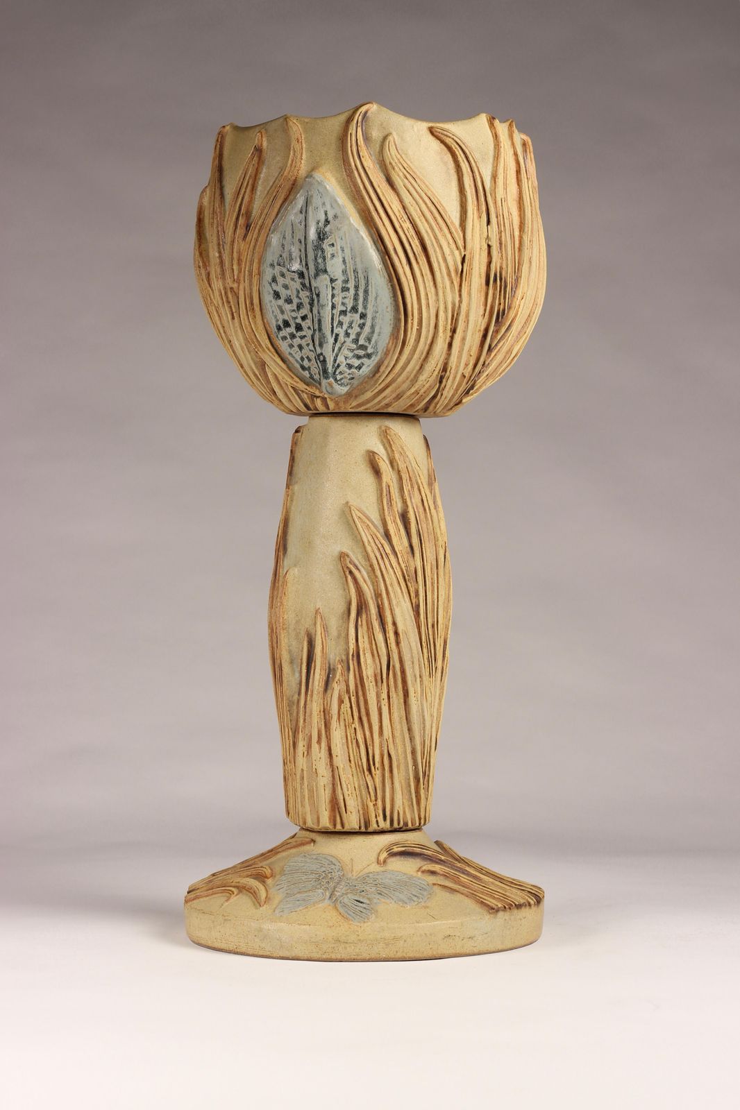 Mid Century Modern Ceramic Jardinière By Bernard Rooke photo for sale