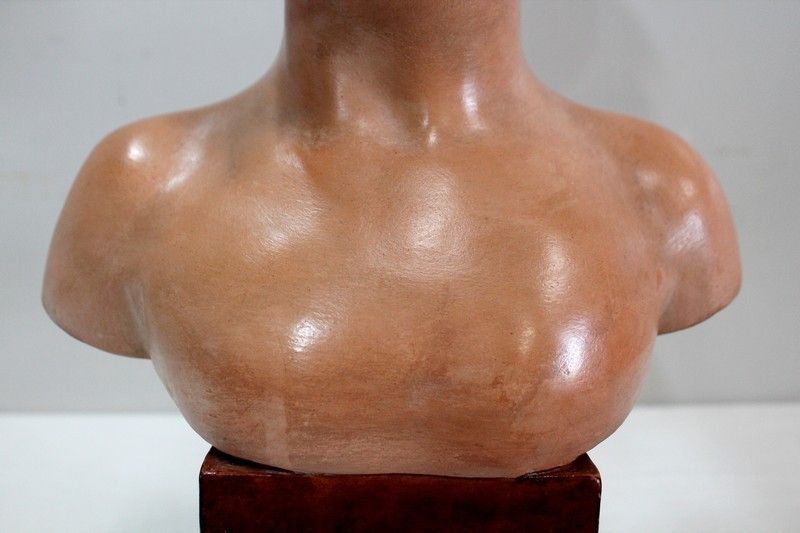1048.54 Terracotta Bust Of Louise Brongniart, After Houdon    1900 photo