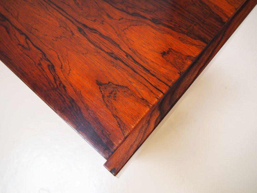 Midcentury Danish Rosewood Hallway Set With Copper Inlay Detail photo 585.0