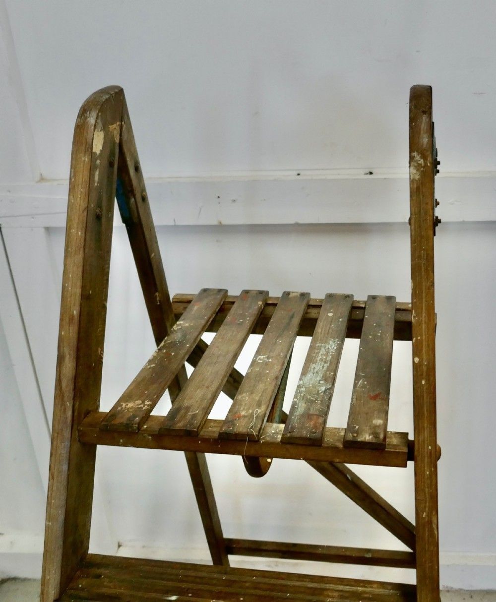 Tall 19th Century Wooden Step Ladder photo Home Decor