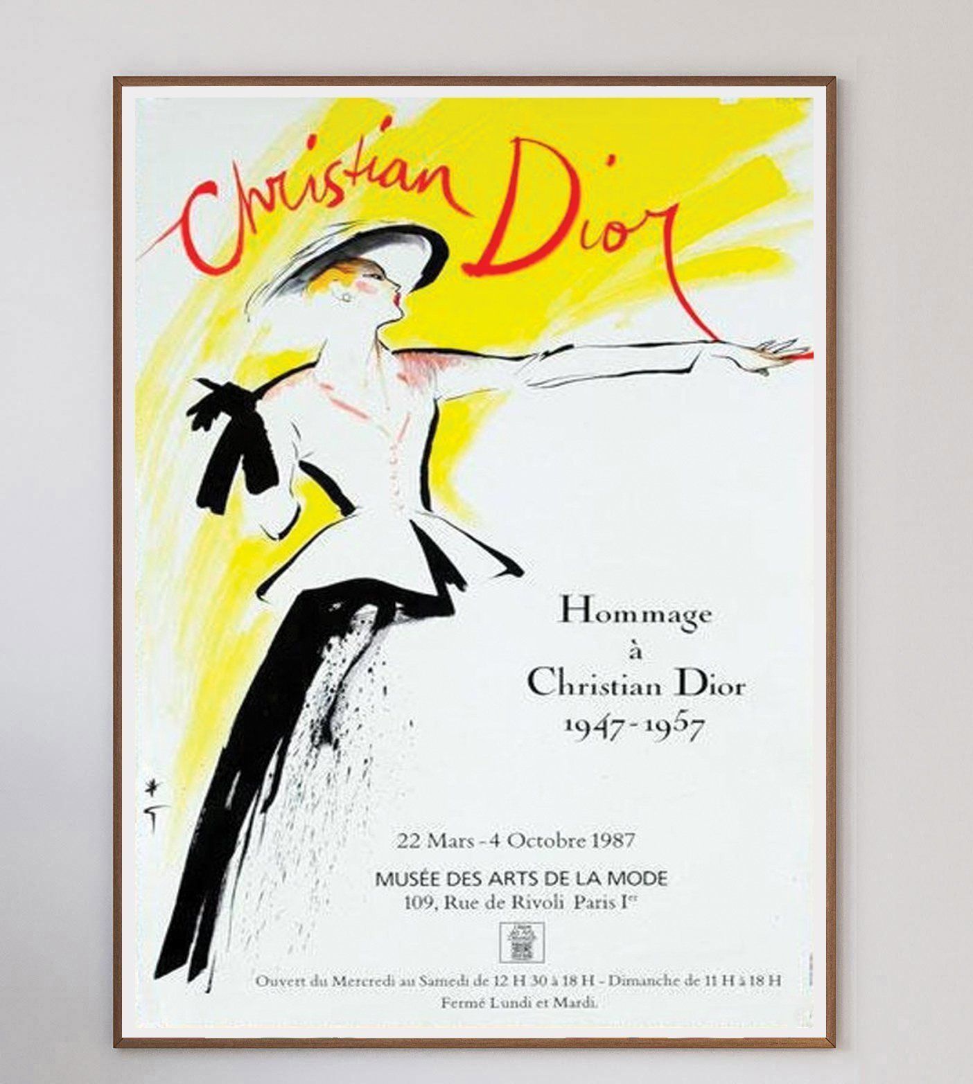 Christian Dior   Hommage   Original Vintage Poster photo furniture